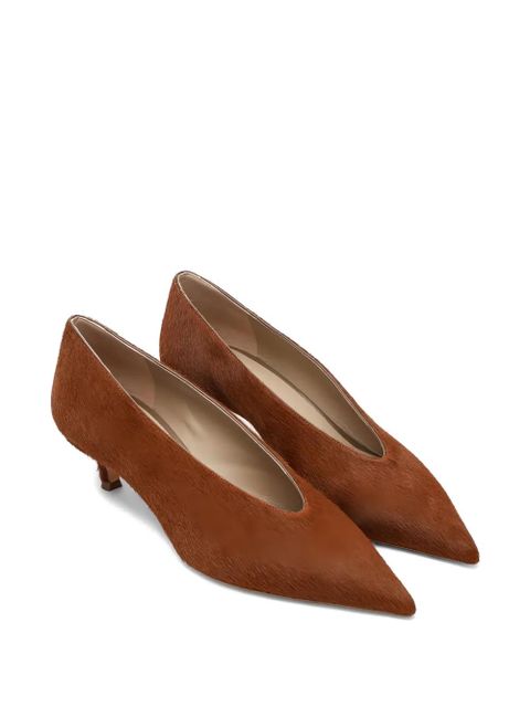Le Monde Beryl 40mm Babouche Kitten pumps - Brown