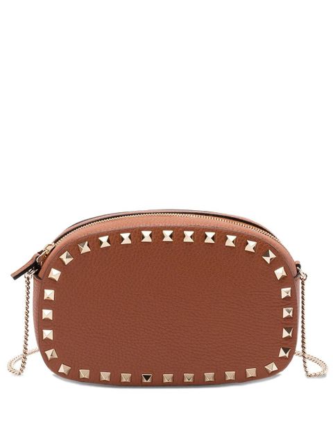 Valentino Garavani mini Rockstud chain cross body bag - Brown - zdjęcie produktu nr 1