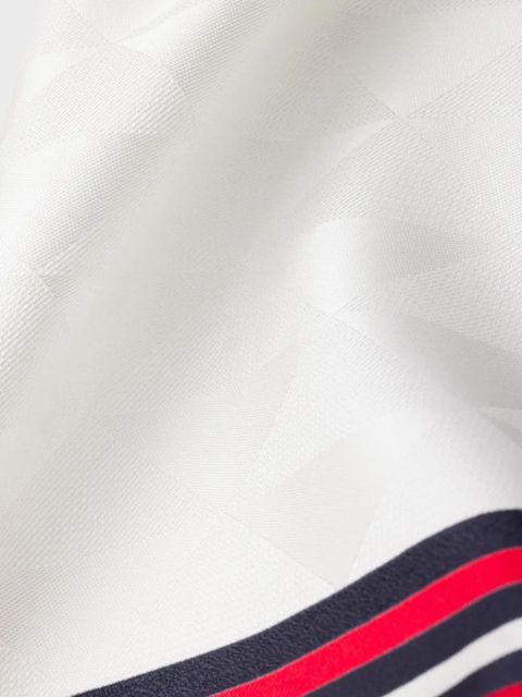 Prada logo-jacquard twill scarf - Neutrals