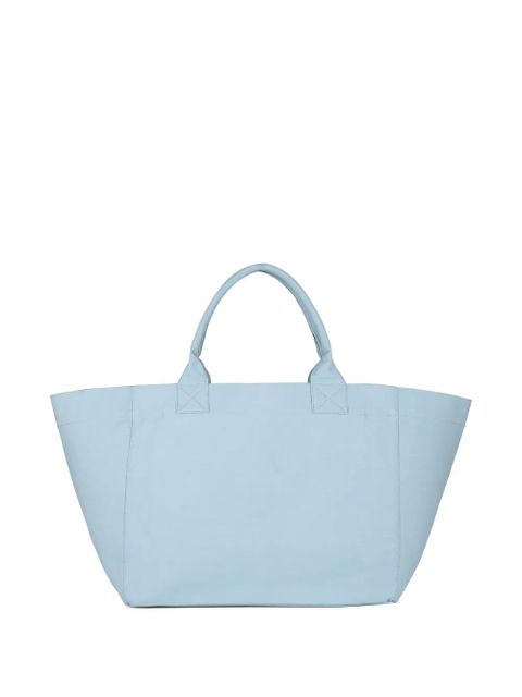 GANNI recycled-cotton tote bag - Blue