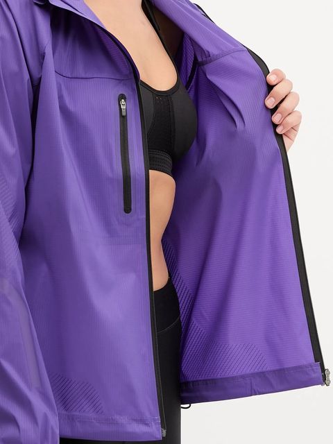 adidas by Stella McCartney kurtka treningowa kolor fioletowy JX9082