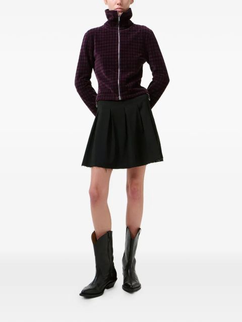 OUR LEGACY Object frayed pleated skirt - Black - zdjęcie produktu nr 2