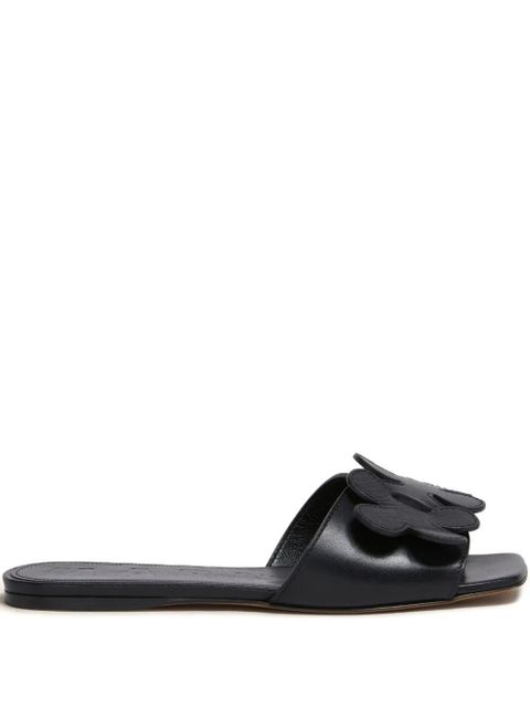 Marni floral-appliqué slide sandals - Black - zdjęcie produktu nr 1