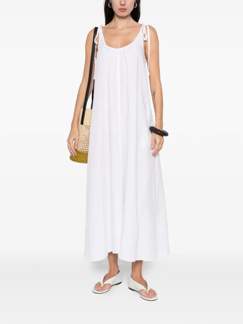 ANINE BING tie-strap midi dress - White - zdjęcie produktu nr 2