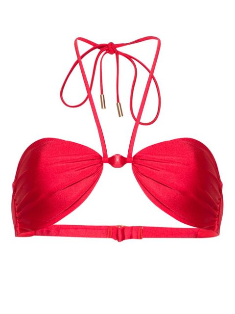 Cult Gaia Euphrasia beaded bikini top - Red - zdjęcie produktu nr 1