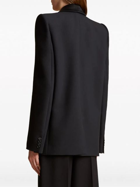 KHAITE The Helio shawl-lapels blazer - Black