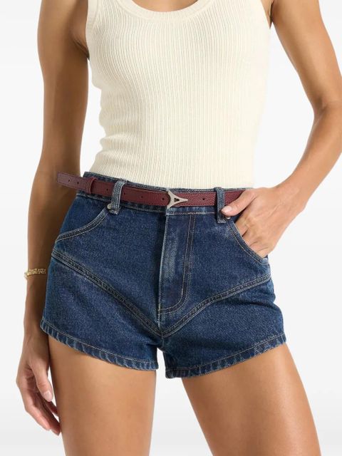 Manière De Voir Leonie Eiffel-buckle belt - Red