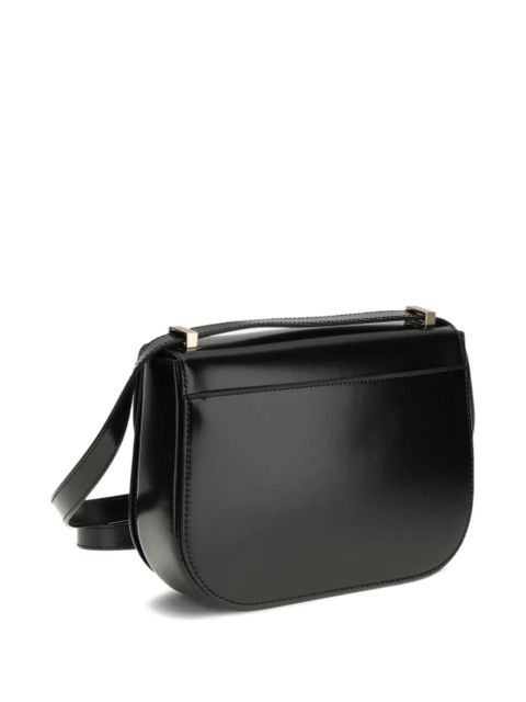 Ferragamo logo-plaque cross body bag - Black