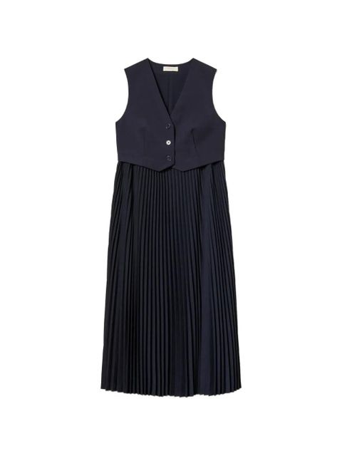 TWINSET pleated midi dress - Blue - zdjęcie produktu nr 1