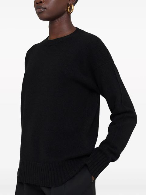 Jil Sander crew-neck cashmere jumper - Black
