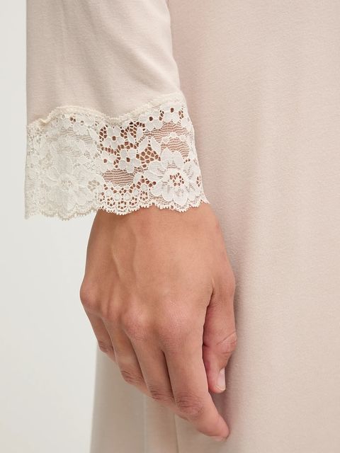 United Colors of Benetton koszula nocna damska kolor beżowy 3Z123C01J