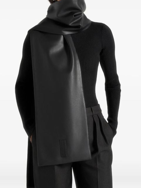 Manière De Voir Melia reversible Eiffel-patch scarf - Black - zdjęcie produktu nr 1