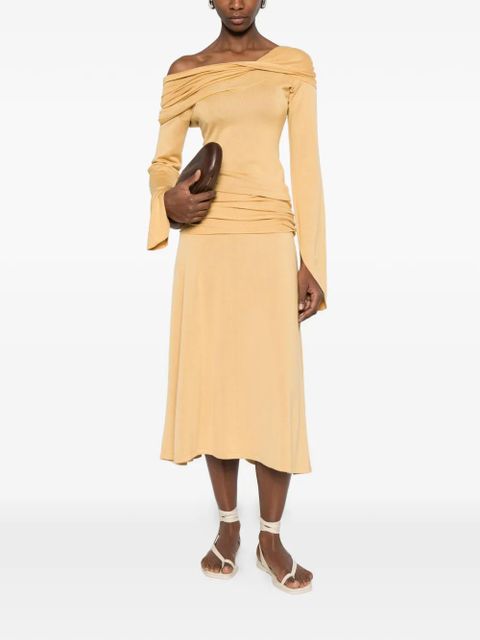 Aya Muse draped rylin top - Neutrals - zdjęcie produktu nr 2