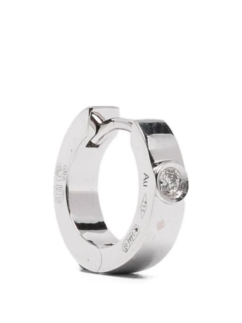 TOTEME diamond hoop earrings - Silver - zdjęcie produktu nr 1