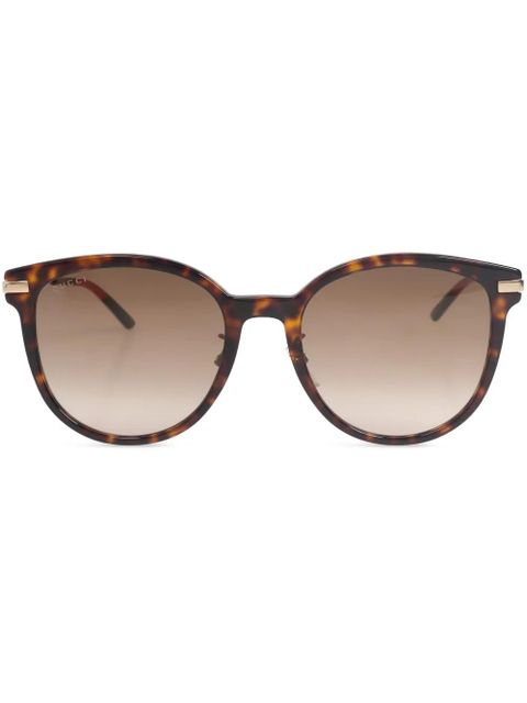 Gucci Eyewear cat-eye frame sunglasses - Brown