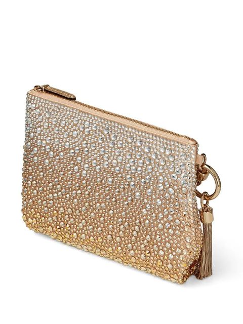 Jimmy Choo Callie crystal-embellished clutch bag - Gold - zdjęcie produktu nr 2