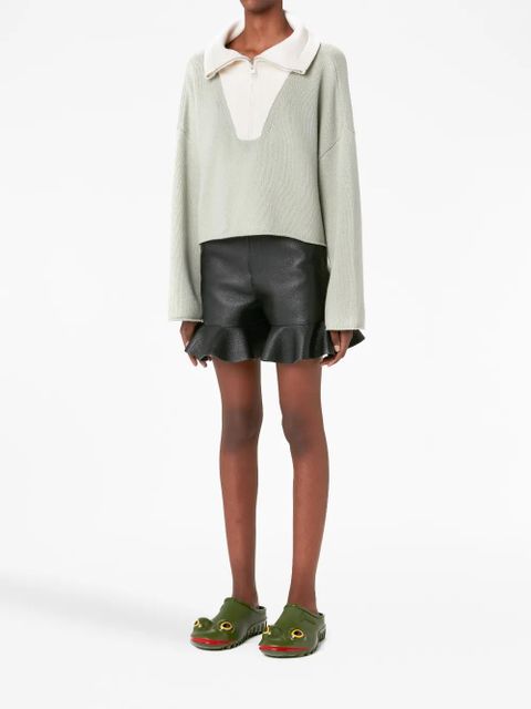 JW Anderson logo-patch long-sleeve jumper - White