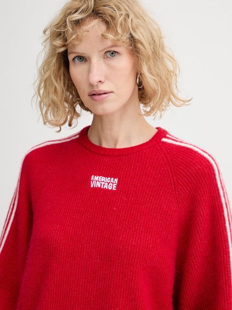 American Vintage sweter z domieszką alpaki