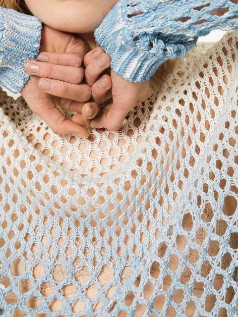 TWINSET x Myfo open-knit top - White