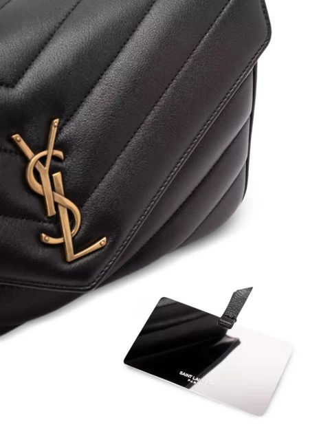 Saint Laurent medium Loulou matelassé shoulder bag - Black