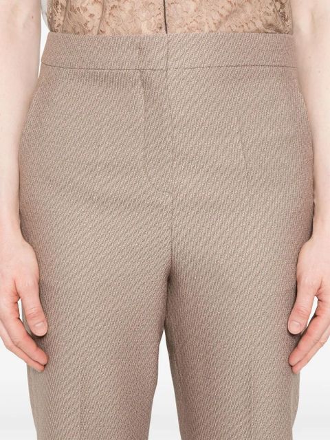FENDI FF-jacquard trousers - Brown