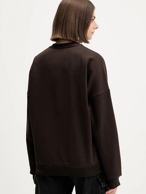 adidas bluza damska kolor brązowy z nadrukiem KT0873