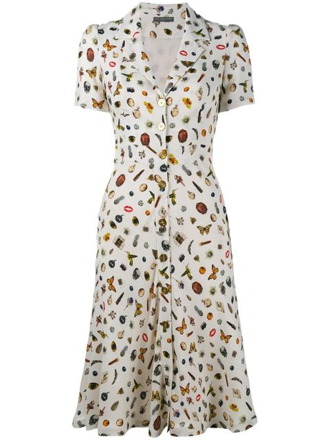 Alexander McQueen Obsession print shirt dress - Yellow - zdjęcie produktu nr 1