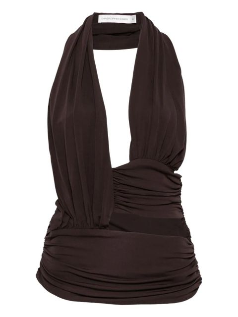 Christopher Esber draped top - Brown - zdjęcie produktu nr 1