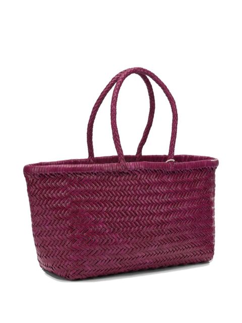 DRAGON DIFFUSION Triple Jump woven-leather shoulder bag - Purple - zdjęcie produktu nr 2