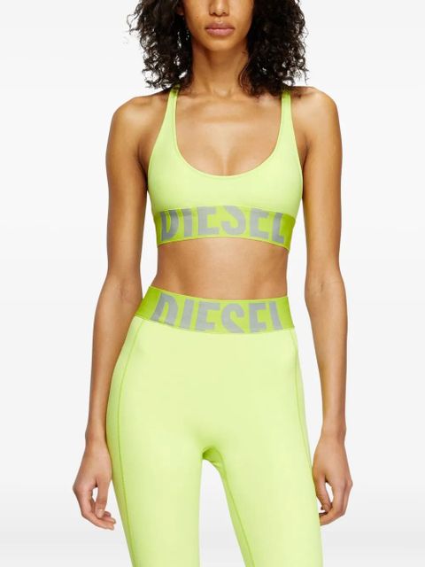 Diesel Allison cross-back sports bra - Yellow