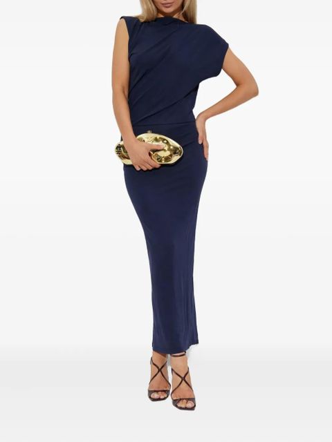 Cult Gaia Jona draped short-sleeve maxi dress - Blue - zdjęcie produktu nr 2