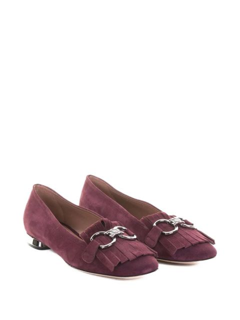 Casadei fringe-detail suede pumps - Red - zdjęcie produktu nr 2