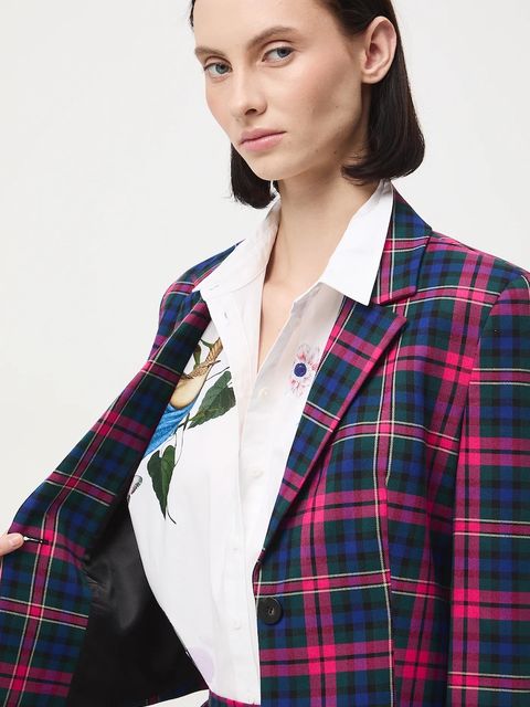 Medicine marynarka kolor multicolor jednorzędowa wzorzysta