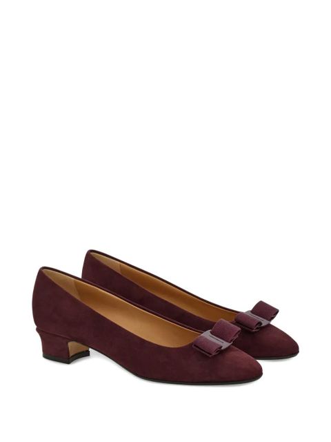 Ferragamo 30mm Vara bow-detail pumps - Purple - zdjęcie produktu nr 2