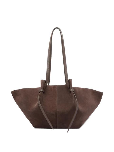 Yuzefi Mochi magnetic closure large shoulder bag - Brown