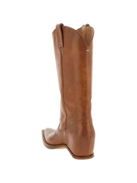 Maison Margiela Heel-Less leather boots - Brown