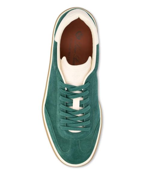 Loro Piana Tennis Walk suede sneakers - Green - zdjęcie produktu nr 2