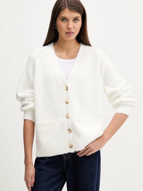 Abercrombie & Fitch kardigan damski kolor biały KI150-5462-178 - zdjęcie produktu nr 1