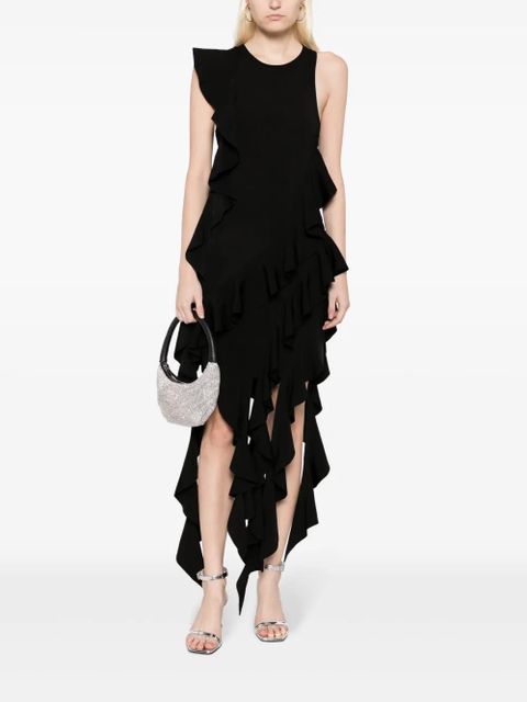 Simkhai Wilda draped ruffled dress - Black - zdjęcie produktu nr 2