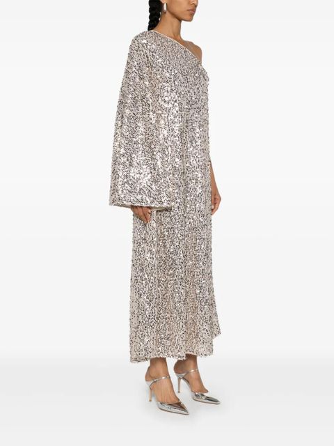 ROTATE BIRGER CHRISTENSEN sequin embellished one-shoulder dress - Neutrals - zdjęcie produktu nr 2