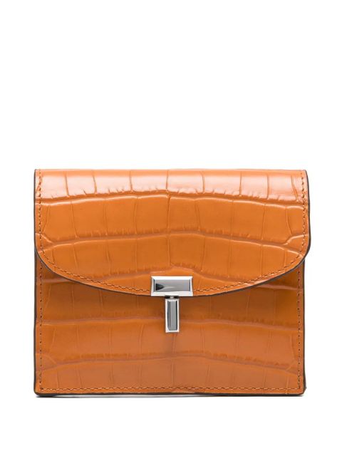 TOTEME t-lock embossed cardholder - Orange - zdjęcie produktu nr 1