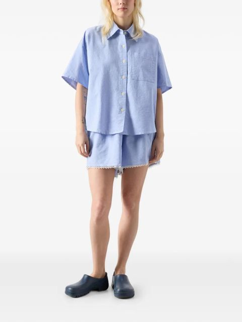 American Vintage short-sleeve Feoly shirt - Blue - zdjęcie produktu nr 2