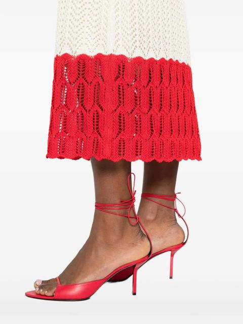 Jil Sander elastic-waistband midi skirt - Neutrals