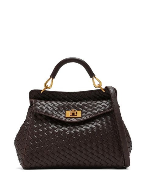 JW Pei Lucia woven top-handle tote bag - Brown - zdjęcie produktu nr 1