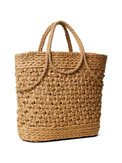 TWINSET raffia tote bag - Neutrals - zdjęcie produktu nr 2
