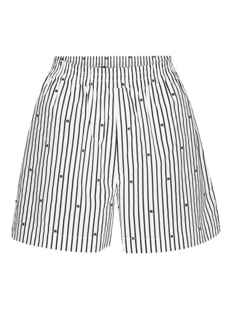 ROTATE BIRGER CHRISTENSEN striped shorts - White - zdjęcie produktu nr 1
