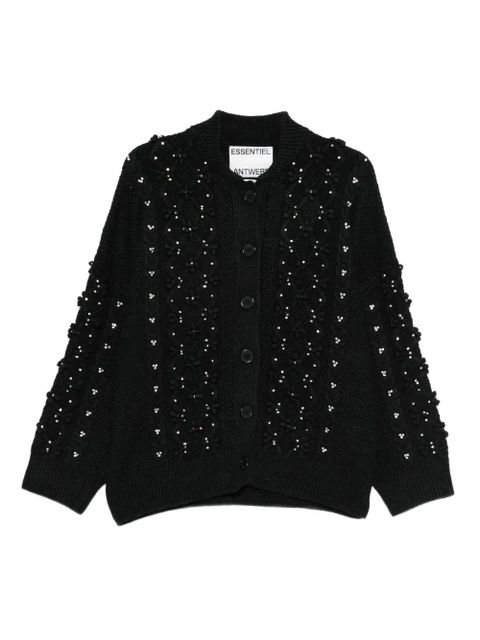 Essentiel Antwerp rhinestone-embellished cardigan - Black - zdjęcie produktu nr 1