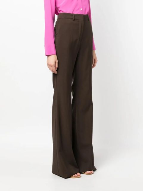 Sportmax high-rise straight-leg trousers - Brown