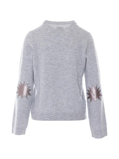 Zadig&Voltaire Cara leather-patch sweater - Grey - zdjęcie produktu nr 2