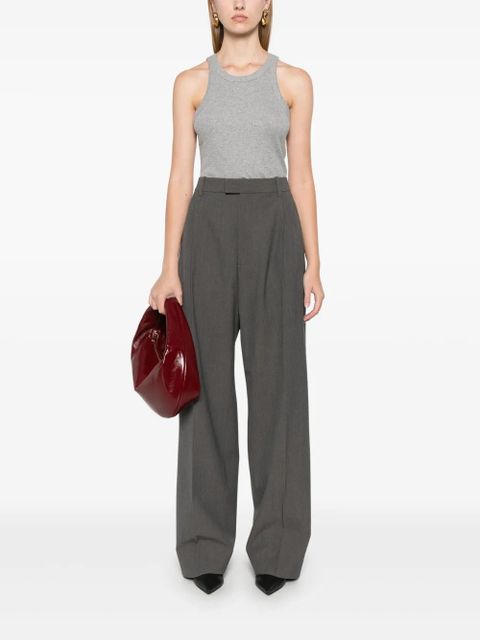 TOTEME curved ribbed tank top - Grey - zdjęcie produktu nr 2